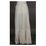 1905-1910 Combed Cotton Petticoat w/ Lace