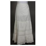 1905-1910 Tiered Skirt w/ Embroidered Lace