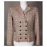 Later 1930s to Early 1940s Plaid Riding Jacket