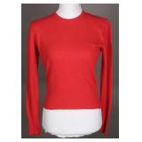Luxurious 1940s-1950s Tomato Red Cashmere Sweater