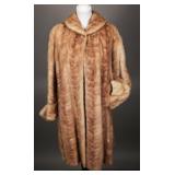 1950s Caramel Mink 3/4 Length Coat