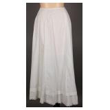 1910s Edwardian Cotton Muslin Petticoat