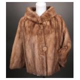Late 1950s-60s Autumn Haze Cropped Mink Jacket