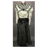 Victorian 1885-1890 Silk Blouse and Petticoat Set