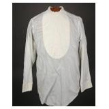 1910s Manhattan Collarless Cotton Dress Shirt