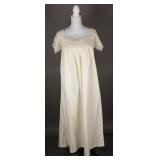 1910s Hand-Crocheted, Cotton Nightgown