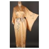 Gorgeous 1940s-1950s Silk Japanese Kimono Robe