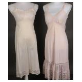 1950s Nylon Slips w/ Lace (2)