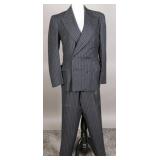 1930s Wool Pinstripe Double-Breasted Suit