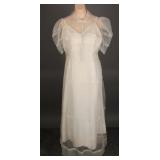 1930s Sheer Silk Organza 2-Piece Dress
