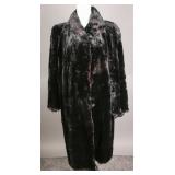 1930s Black Dyed Sheared Beaver Fur Coat