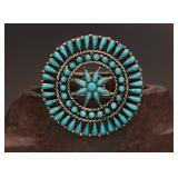 Zuni-Style Petit-Point Bolo Tie Slide