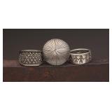 Three Sterling Silver Rings