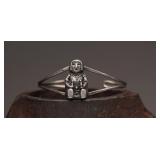 Sterling Silver Native American Kachina Bracelet