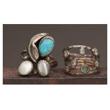 Sterling Silver Rings, 9.29g