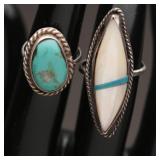 Sterling Silver Rings, 8.21g