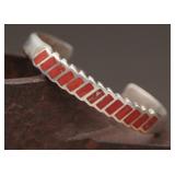 Sterling Coral Bracelet, 28.68g