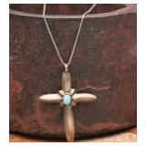 Sterling Cross Pendant, 8.32g