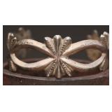 Sterling Sand Cast Cuff, Signed 41.67g