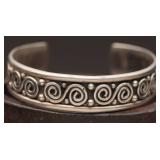 Sterling Silver Cuff Bracelet, 34.16g
