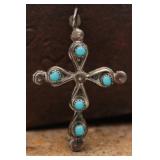 Sterling Silver Cross Pendant, 4.09g