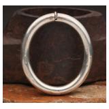 Sterling Silver Hinged Bangle, 25.81g
