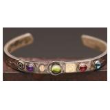 Sterling Silver & Gold Cuff, 17.66g