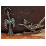 Sterling Brooch & Pendant, 8.88g