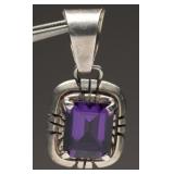 Sterling Pendant, Amethyst, 6.70 Grams