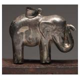 Sterling Puffy Elephant Pendant, 15.29g