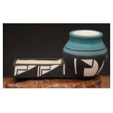 Ute Mountain Pottery Pipe Signed