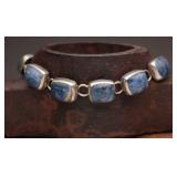 Sterling & Lapis Lazuli Bracelet, 70.41g