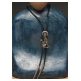 Sterling Silver Coyote Bolo Tie 18.99g