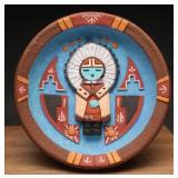 Hopi Carved Pottery with Kachina Figure