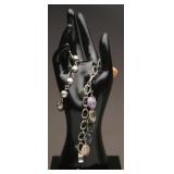 Sterling Gemstone Bracelets 53.64g