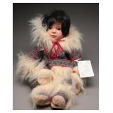 Porcelain Doll in Fur-Lined Parka