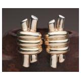 Sterling Clip-On Earrings, 41.02g
