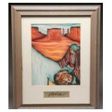 Framed Amado Pena Southwest Art Print