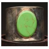 Silver Cuff with Turquoise