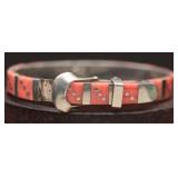 Sterling & Coral Bracelet, 49.6g