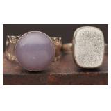 Sterling Silver Rings (2), 13.84g