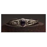 Sterling Silver Bracelet w Stone, 12.13g