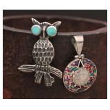 Sterling Brooch & Pendant (2) 15.47g