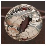 Vintage High Relief Sterling Pendant 25.75g