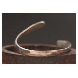 Sterling Cuff Hand Hammered, 12.78g