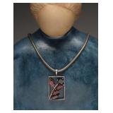.925 Necklace With Pendant 44.63g
