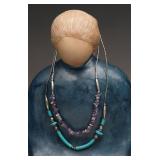 Turquoise and Amethyst Necklaces