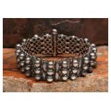 Silver Navajo Pearls Bracelet, 46.22g
