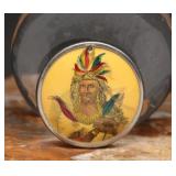 Native Chief Celluloid Pinback, Pullman Bros.