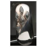 Sterling Brooch with Stones, 21.29g
